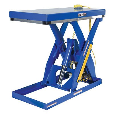 Vestil Electric Hydraulic Scissor Lift Table 2000 Lb Load 24" X 48"